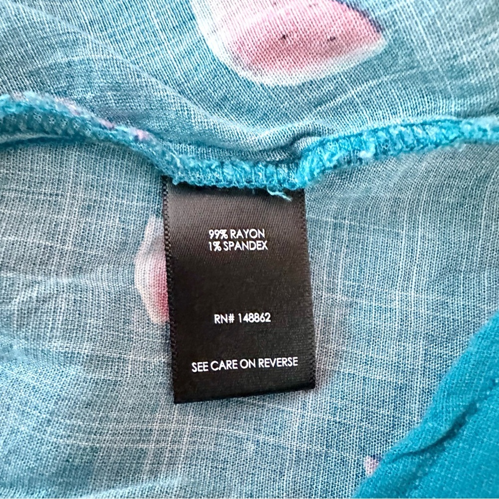 Torrid Watermelon Rayon Slub Button-Front Tiered Tank Tank Top Plus Size 2 2X - Picture 11 of 13